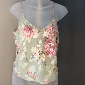 Inner Most • Delicate Floral Chemise Top Vintage